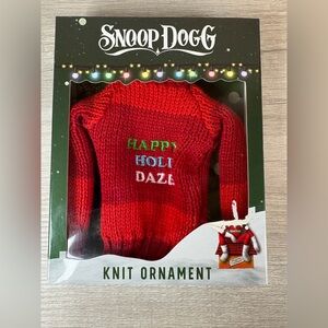 Snoop On The Stoop Snoop Dogg Novelty Knit Ornament HAPPY HOLI-DAZE NEW